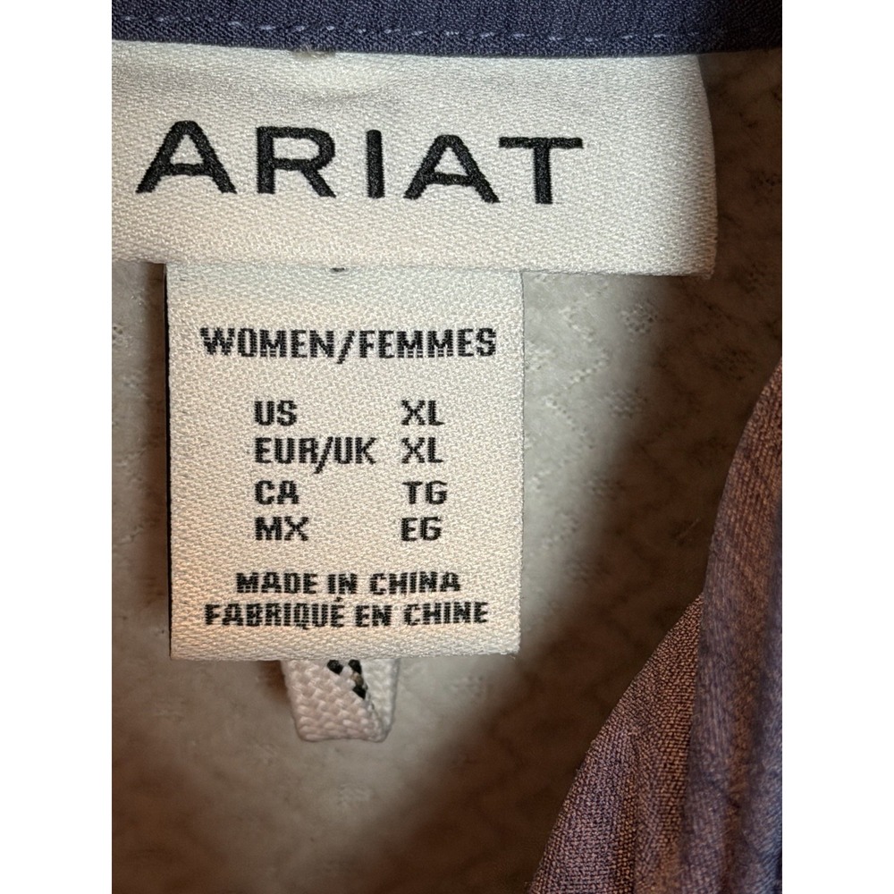 Ariat Team Heritage Softshell Full Zip Jacket Embroidered Western Cowgirl XL 248 - Picture 5 of 12